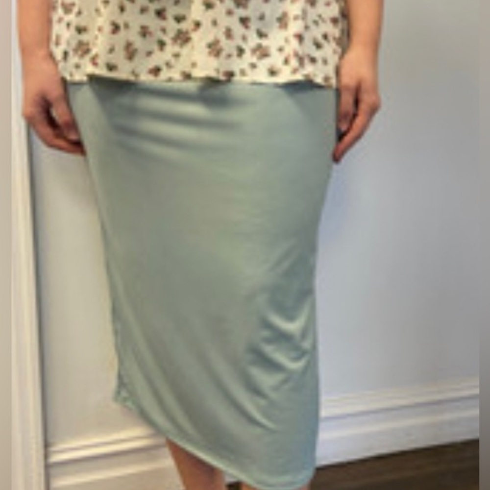 Sea Green Pencil Skirt